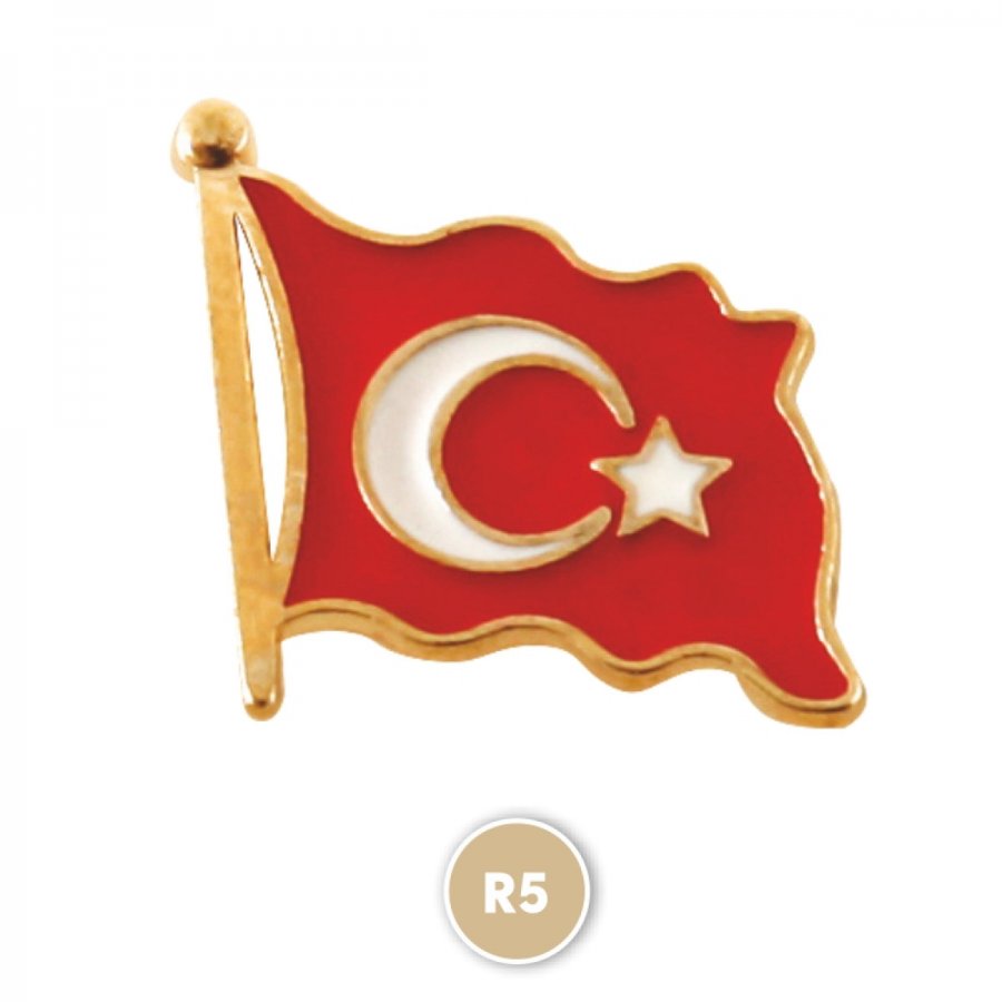 Türk Bayrağı Metal Anahtarlık
